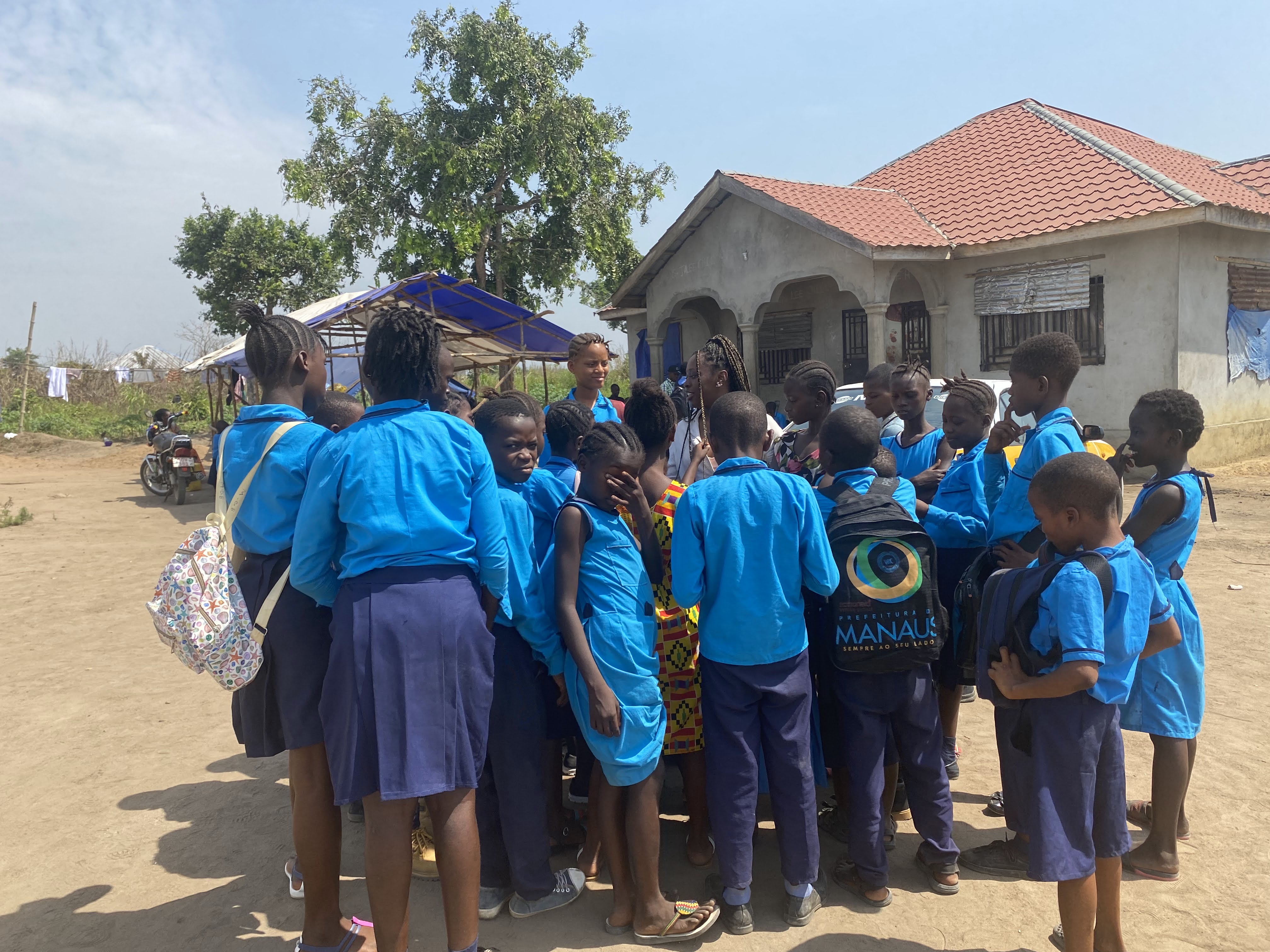 ChildrenWearingBlueUniform